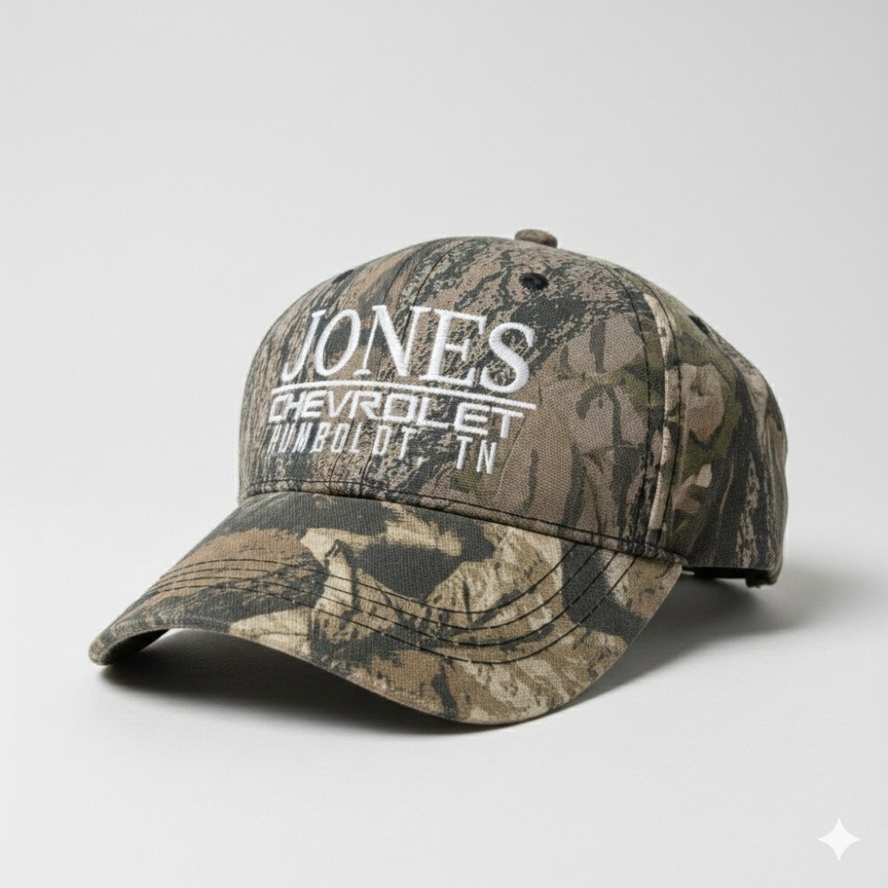 Jones Chevrolet Humboldt TN Camo Baseball Cap‎ Hat Men Outdoor Cap